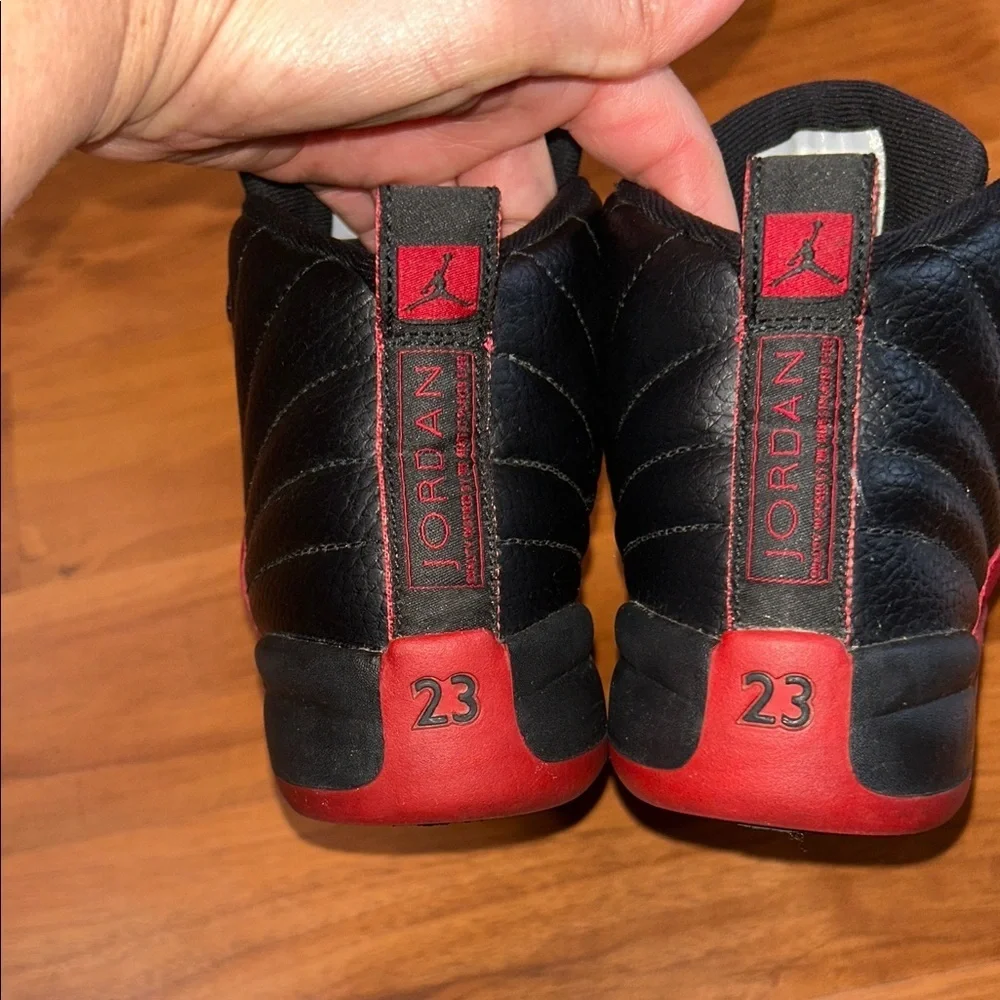 Jordan Kids Black and Red Boots